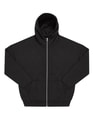 Heren Hoodie met Rits B&C Influence WG003 Zwart